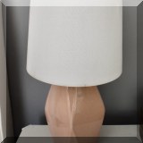 DL05. Pair of cermaic lamps. 